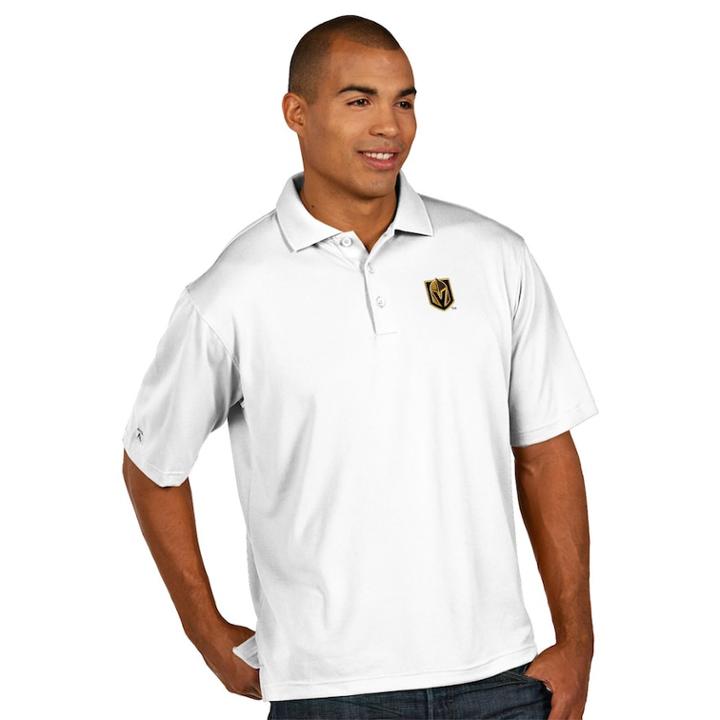 Men's Antigua Vegas Golden Knights Pique Polo, Size: Medium, White