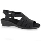 Easy Street Roxanne Women's Sandals, Size: 7 Wide, Black