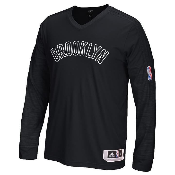Men's Adidas Brooklyn Nets On Court Tee, Size: Xxl, Black