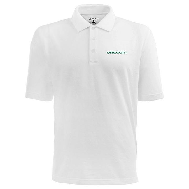 Men's Oregon Ducks Pique Xtra Lite Polo, Size: Large, White