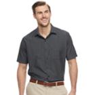 Big & Tall Van Heusen Air Classic-fit Checked Button-down Shirt, Men's, Size: 4xb, Black