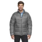 Men's Columbia Rapid Excursion Thermal Coil Puffer Jacket, Size: Medium, Light Grey