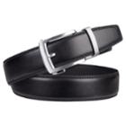 Men's Feather-edge Exact Fit Belt, Black