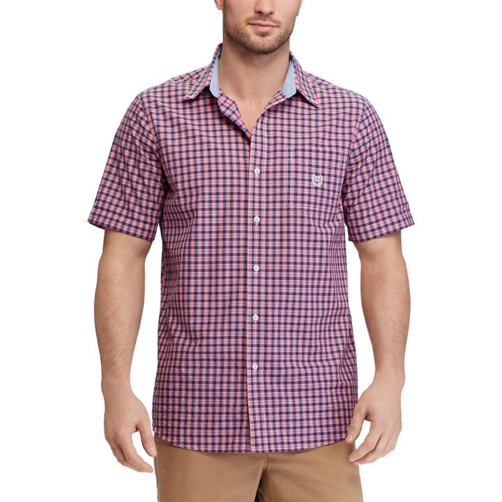 Big & Tall Chaps Classic-fit Easy-care Button-down Shirt, Men's, Size: Xl Tall, Pink