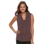 Women's Dana Buchman Knot-front Top, Size: Large, Oxford