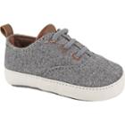 Baby Boy Wee Kids Wool Lace Up Crib Shoes, Size: 0, Grey