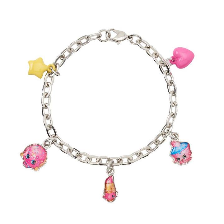Girls Shopkins D'lish Donut, Lippy Lips & Cupcake Chic Charm Bracelet, Girl's, Multicolor