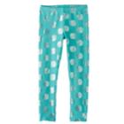 Girls 4-10 Jumping Beans&reg; Long Embellished Leggings, Size: 6x, Turquoise/blue (turq/aqua)