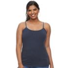 Juniors' Plus Size So&reg; Satin-trim Camisole, Teens, Size: 3xl, Blue
