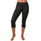 Women's Soybu Commando Yoga Capri Leggings, Size: Small, Black