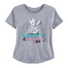 Girls 7-16 Guardians Of The Galaxy Vol. 2 Groot Graphic Tee, Size: Medium, Med Grey
