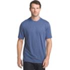 Men's Van Heusen Classic-fit Air Mock-layer Performance Tee, Size: Medium, Blue