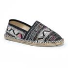 Muk Luks Josie Women's Espadrille Flats, Girl's, Size: 7, Black