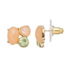 Lc Lauren Conrad Pastel Stone Cluster Nickel Free Stud Earrings, Women's, Dark Pink