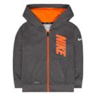 Boys 4-7 Nike Therma-fit Fleece Logo Graphic Hoodie, Boy's, Size: 6, Dark Grey