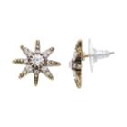 Simply Vera Vera Wang Antiqued Starburst Nickel Free Stud Earrings, Women's, Black