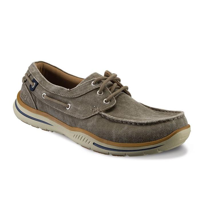 Skechers Relaxed Fit Elected Horizon Men's Boat Shoes, Size: 13, Ovrfl Oth
