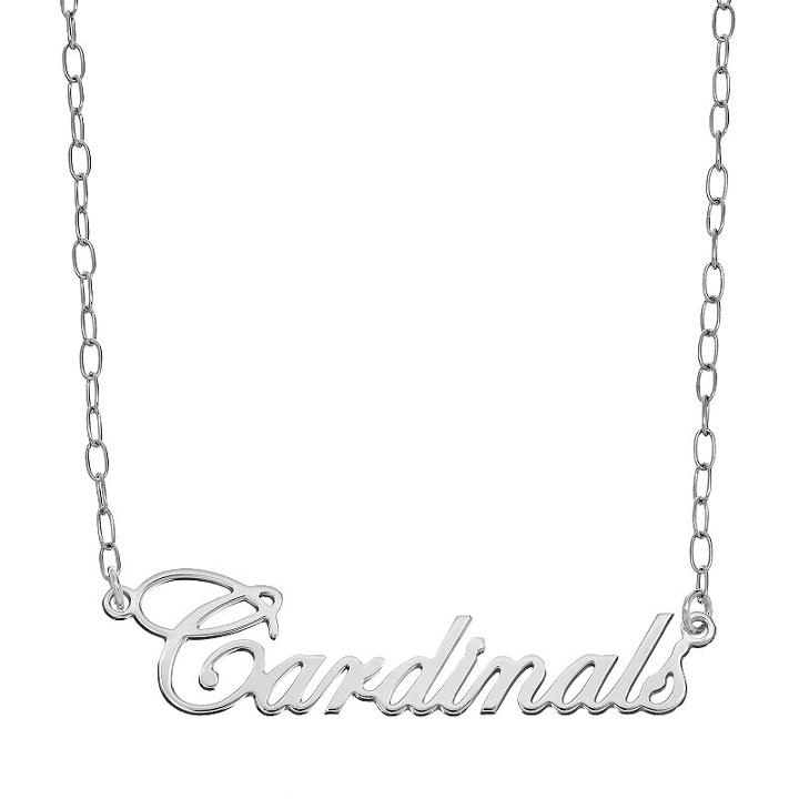 Fiora Sterling Silver Louisville Cardinals Necklace, Women's, Size: 16, Grey
