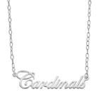 Fiora Sterling Silver Louisville Cardinals Necklace, Women's, Size: 16, Grey