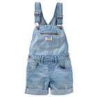 Girls 4-8 Oshkosh B'gosh&reg; Denim Shortalls, Girl's, Size: 10, Blue Other