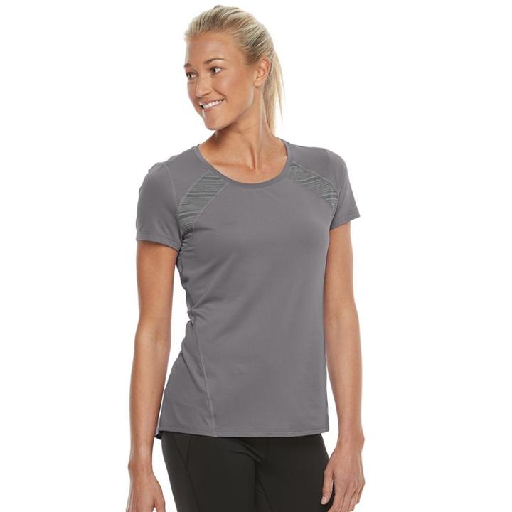 Women's Tek Gear&reg; Performance Pieced Base Layer Tee, Size: Xs, Turquoise/blue (turq/aqua)