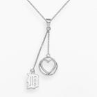 Logoart Detroit Tigers Beloved Sterling Silver Linear Pendant, Women's, Size: 18, Grey