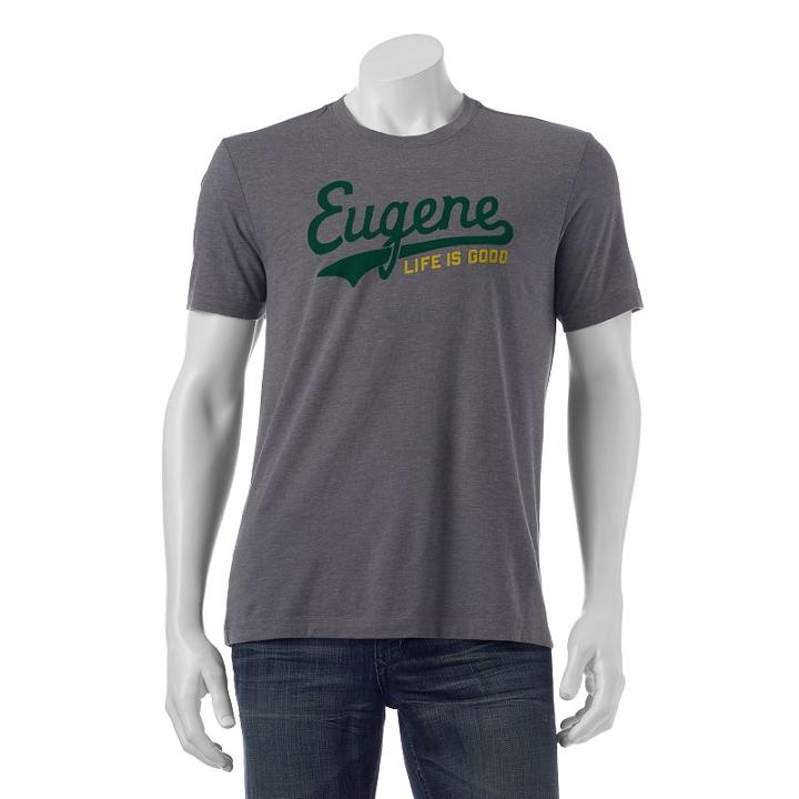 Men's Life Is Good Eugene Tee, Size: Xl, Med Grey