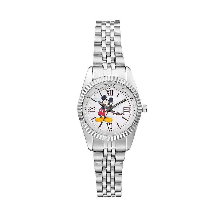 Disney's Mickey Mouse Women's Stainless Steel Watch, Grey