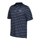Men's Adidas Kansas Jayhawks Textured Golf Polo, Size: Small, Blue (navy)