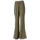 Juniors' Mudd&reg; Crochet Wide Leg Pants, Girl's, Size: Xs, Green Oth