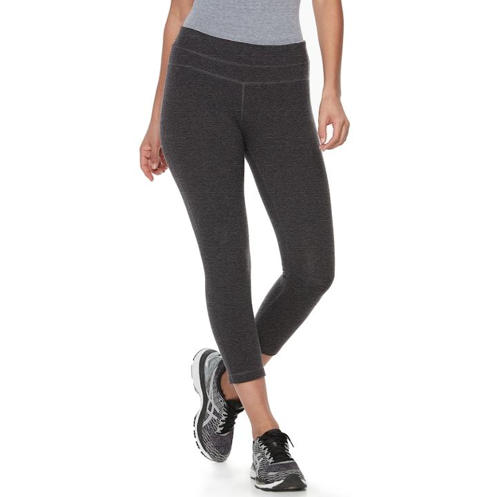 Women's Tek Gear&reg; Basic Capris, Size: Xl, Dark Grey