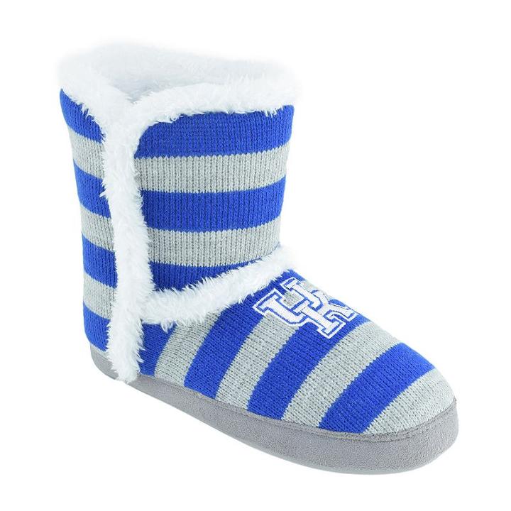 Women's Kentucky Wildcats Striped Boot Slippers, Size: Medium, Team