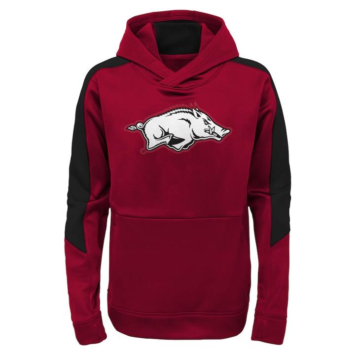 Boys 8-20 Arkansas Razorbacks Hyperlink Pullover Hoodie, Size: Xl 18-20, Red