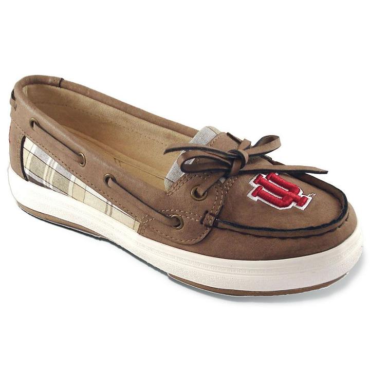 Women's Campus Cruzerz Westwind Indiana Hoosiers Boat Shoes, Size: 6, Brown
