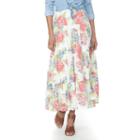 Women's Chaps Tiered Maxi Skirt, Size: Large, Pink Ovrfl