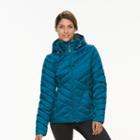 Women's Tek Gear&reg; Hooded Packable Puffer Jacket, Size: Large, Med Blue