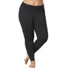 Plus Size Marika Sanded Dry Wik Flat Waist Yoga Leggings, Women's, Size: 3xl, Black