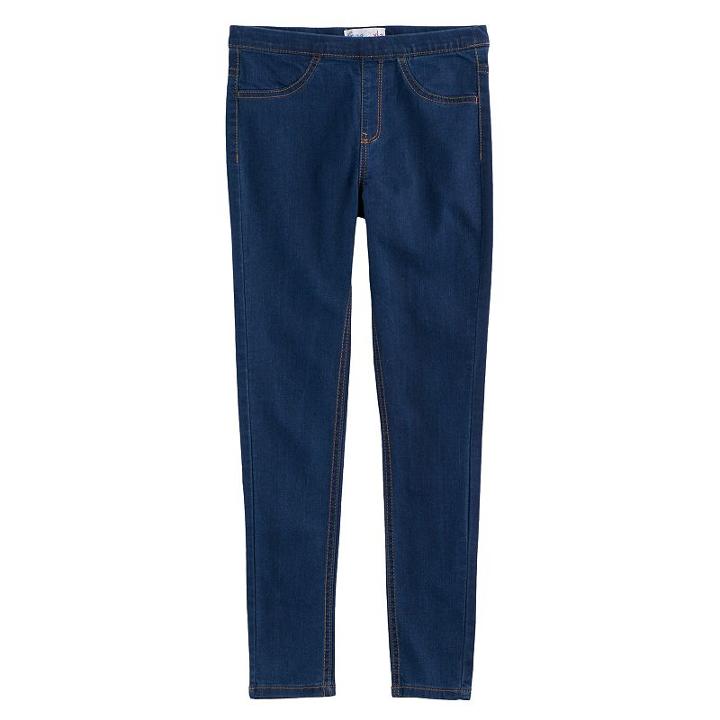 Girls 7-12 Freestyle Revolution Pull-on Jeggings, Size: 8, Med Blue