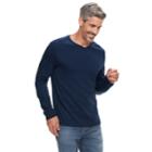 Men's Croft & Barrow&reg; Classic-fit Easy-care V-neck Tee, Size: Large, Dark Blue