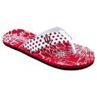 Women's College Edition Indiana Hoosiers Floral Polka-dot Flip-flops, Size: Xl, White