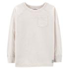 Boys 4-12 Oshkosh B'gosh&reg; Thermal Pocket Raglan Top, Size: 6, Light Grey