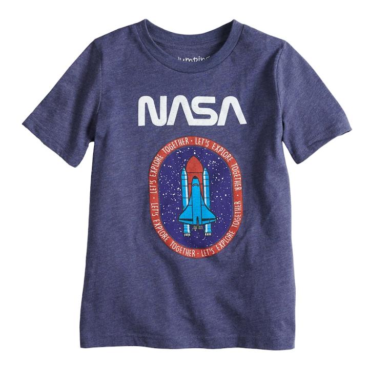 Boys 4-10 Jumping Beans&reg; Nasa Graphic Tee, Size: 7, Blue (navy)