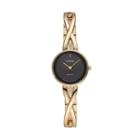 Citizen Eco-drive Women's Silhouette Crystal Stainless Steel Half-bangle Watch - Ex1422-54e, Yellow