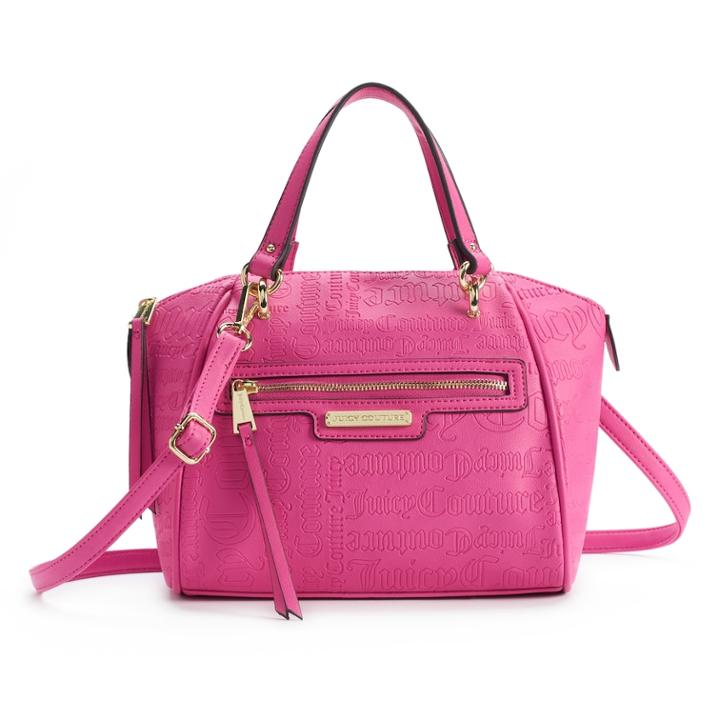 Juicy Couture Wordplay Satchel, Women's, Med Pink