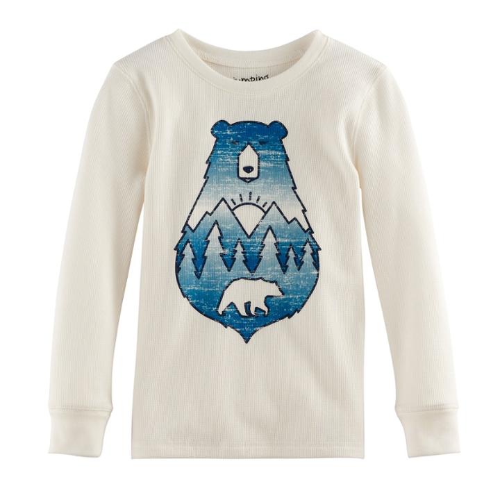 Boys 4-10 Jumping Beans&reg; Thermal Tee, Size: 8, White Oth