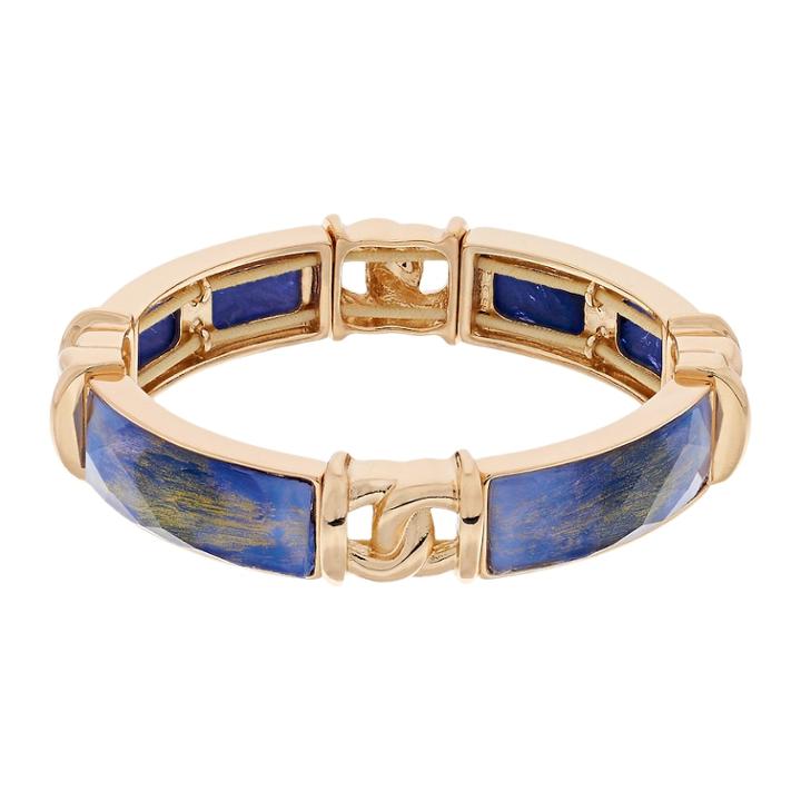 Dana Buchman Faceted Stone Stretch Bracelet, Women's, Purple