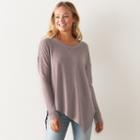 Women's Sonoma Goods For Life&trade; Asymmetrical Soft Tunic, Size: Xl, Brt Purple