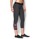 Women's Under Armour Favorite Graphic Capri Leggings, Size: Medium, Grey Other