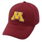 Top Of The World, Adult Minnesota Golden Gophers One-fit Cap, Dark Red