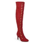 Journee Collection Trill Women's Over-the-knee Boots, Size: 6 Wc, Red